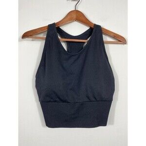 PINK Victoria’s Secret Black Seamless Racerback Sports Bra XL